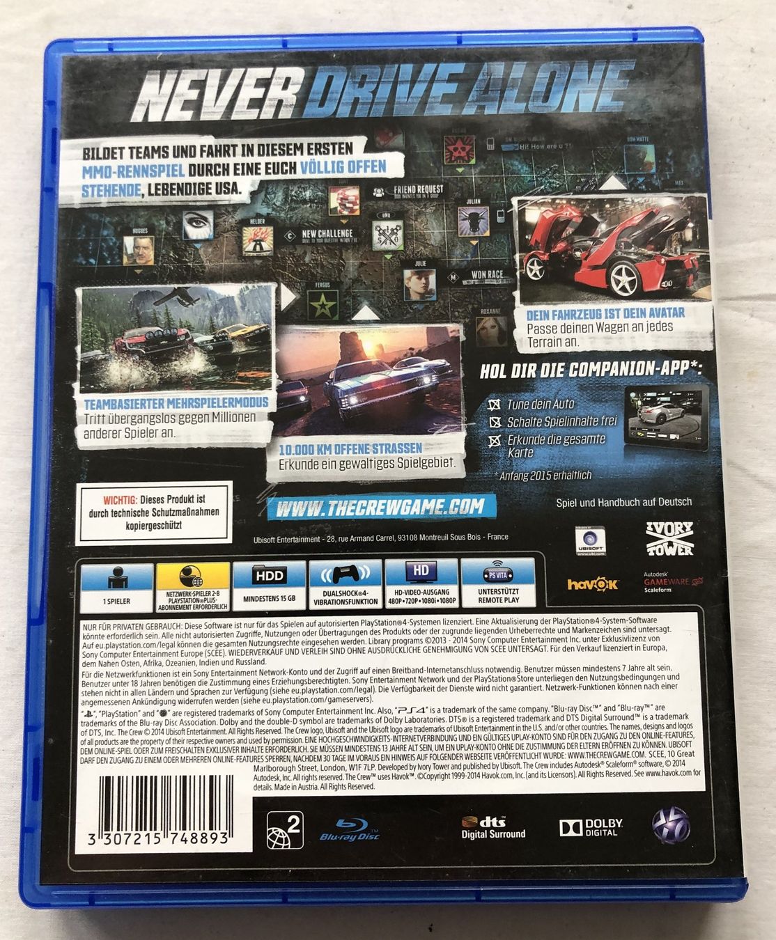 Giochi: PS4 - THE CREW – Usato da Schaffhausen venduto da durruti 2