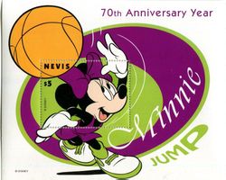 Block "Walt Disney. Minnie Maus". Nevis.