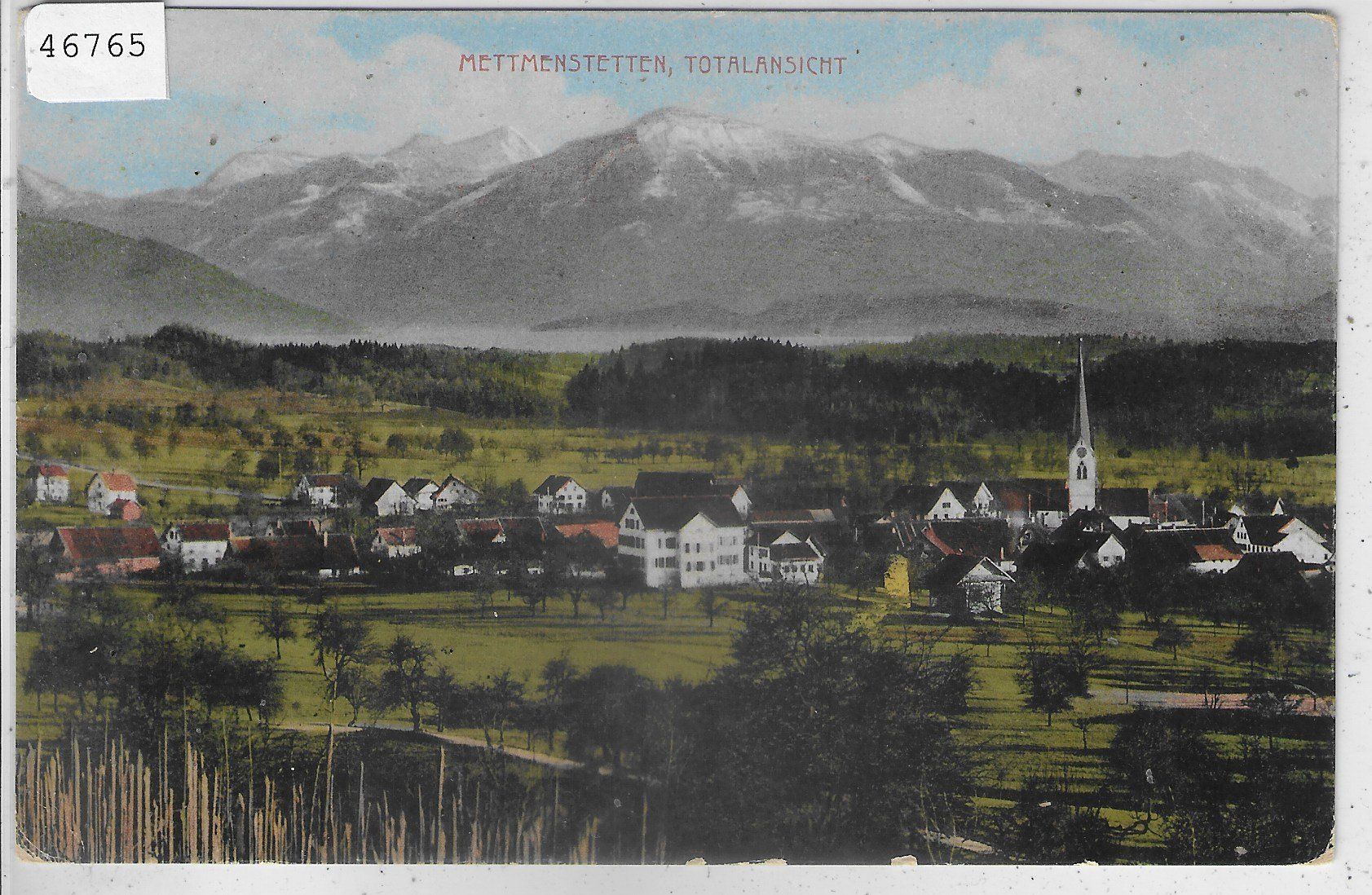 Cartoline postali: Mettmenstetten - Totalansicht – Usato da Ettingen venduto da Kartenplanet