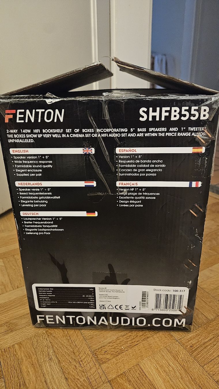 Lautsprecher: Fenton SHF855B 5" Regallautsprecher neu – Neu und originalverpackt aus Bülach von Aufziehvogel 3