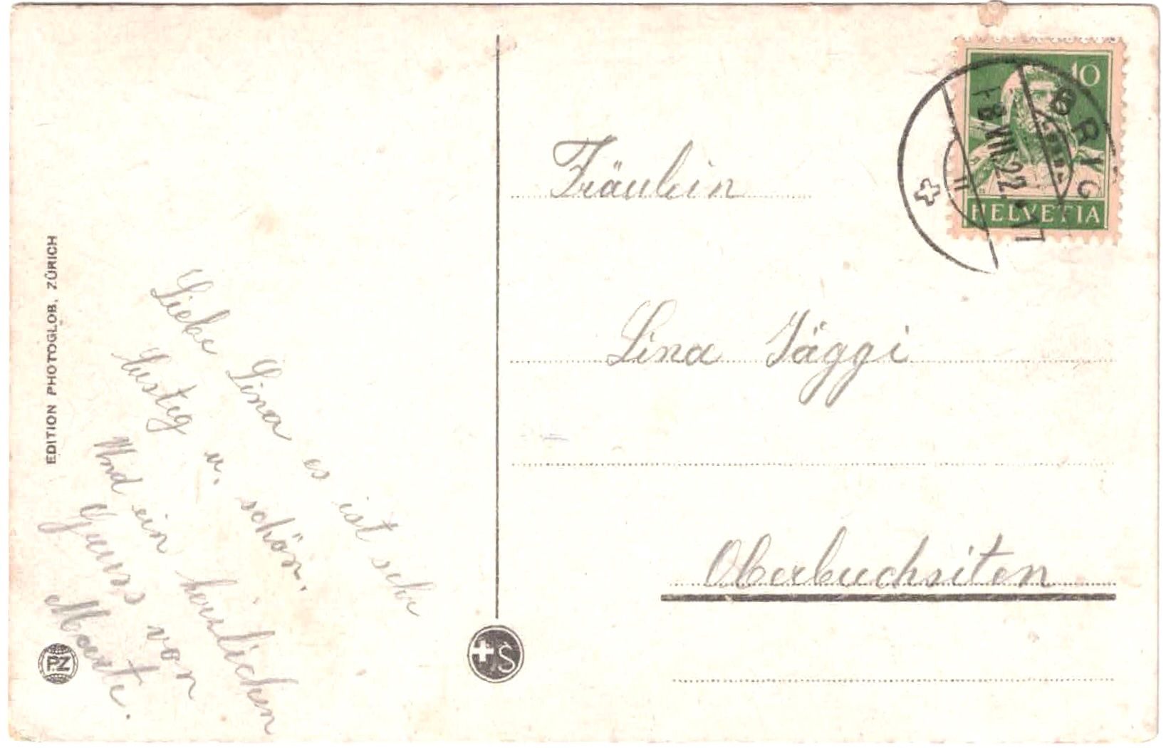 Ansichtskarten: BRIG mit Generalansicht ca. 1915 (VS) – Gebraucht aus Oberdorf BL von Hopfehuepfer 1