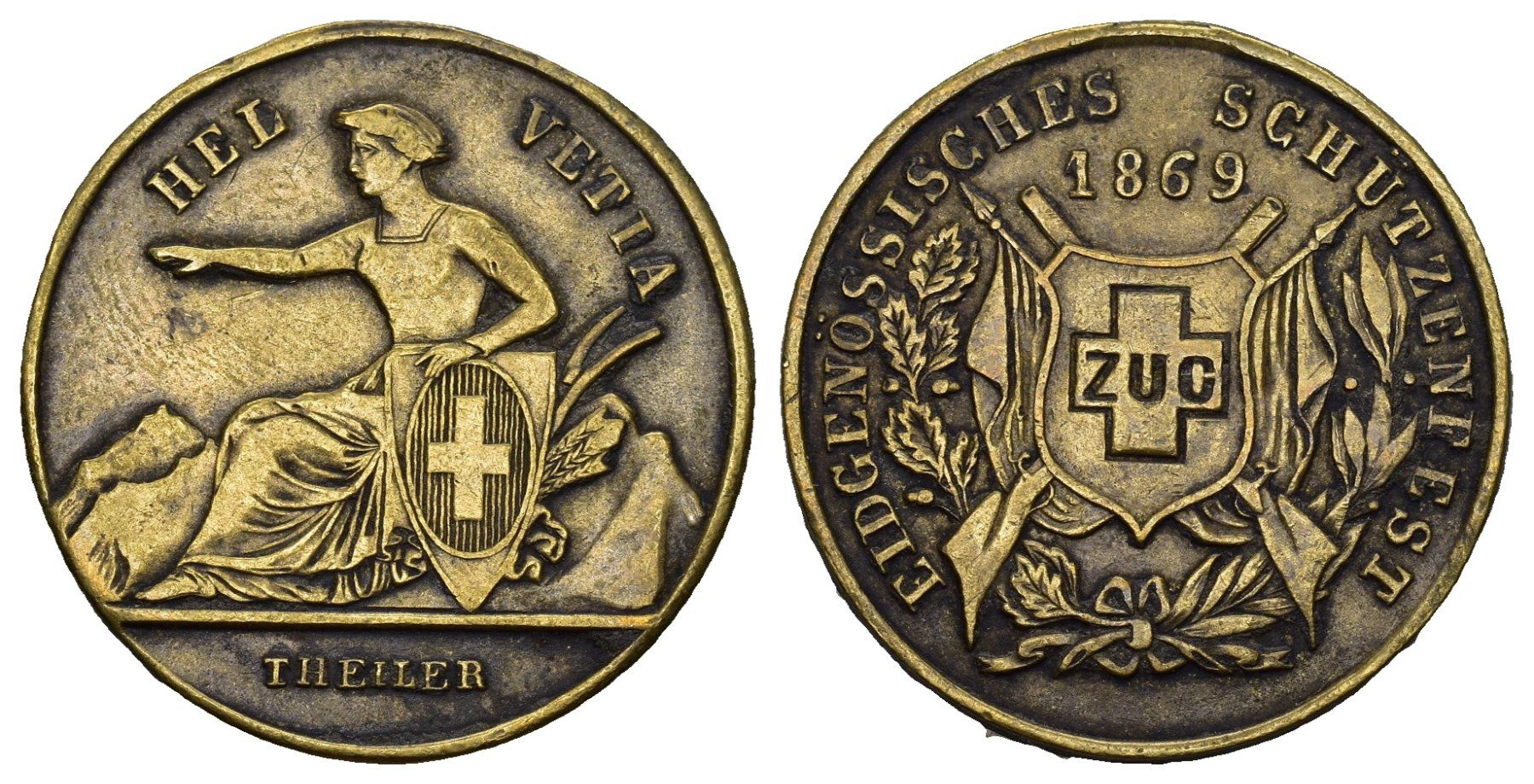 Medaillen: Zug 1896 – Gebraucht aus Bern von numismatictops