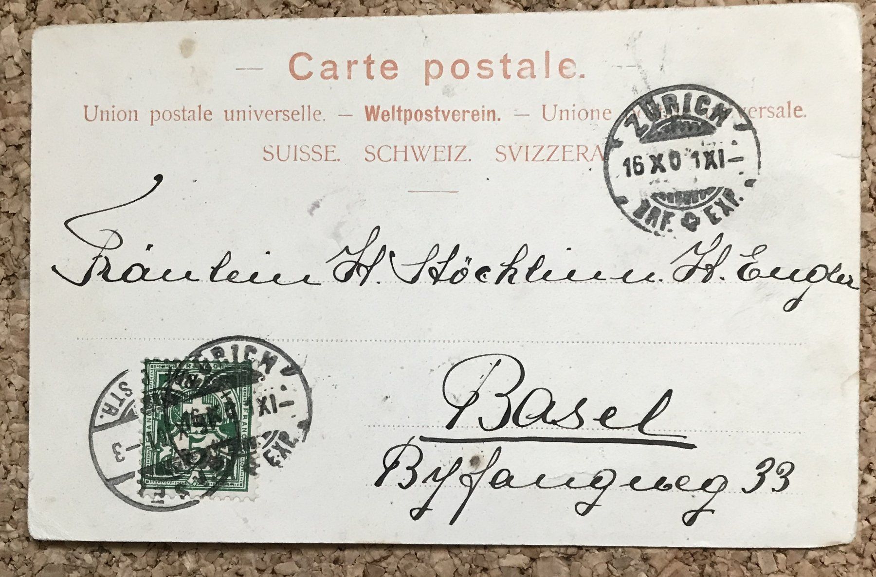 Cartoline postali: ANSICHTSKARTE ZÜRICH ALPENQUAI – Usato da Ostermundigen venduto da wini63 1