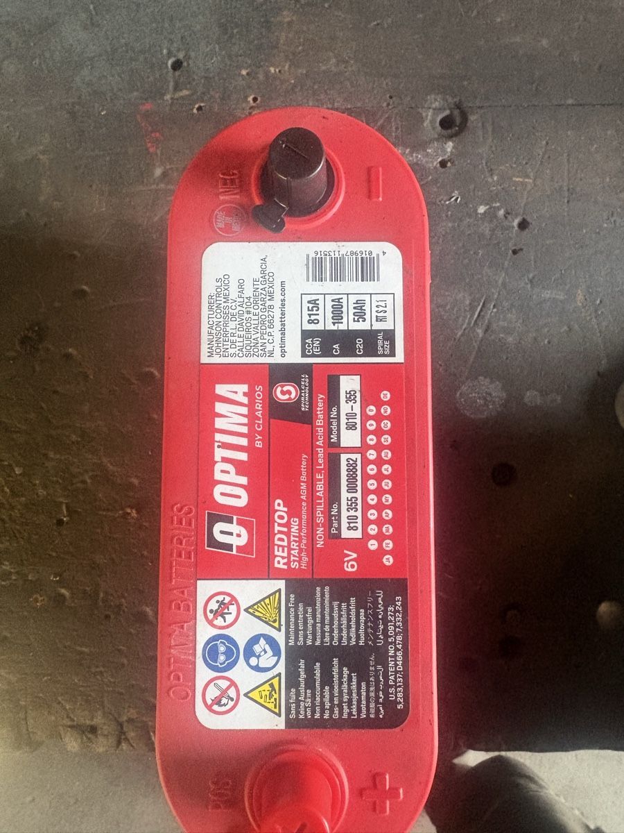 Batterien: Batterie 6V Optima – Neu (gemäss Beschreibung) aus Fulenbach von MF-Fan 1