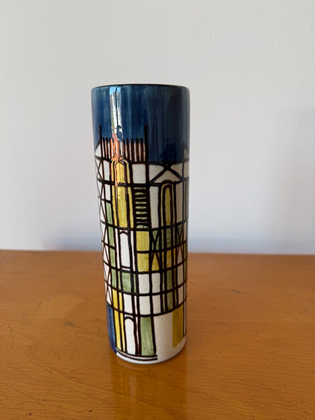 Vasen & Gefässe: Vase Luzerner Keramik, handbemalt – Gebraucht aus Luzern von Mamutpe 1