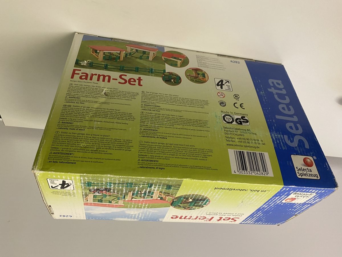 Selecta Spielzeuge: Selecta Farm-Set, Holzspielzeug, Bauernhof – Neu und originalverpackt aus Basel von boo_dc8c 1