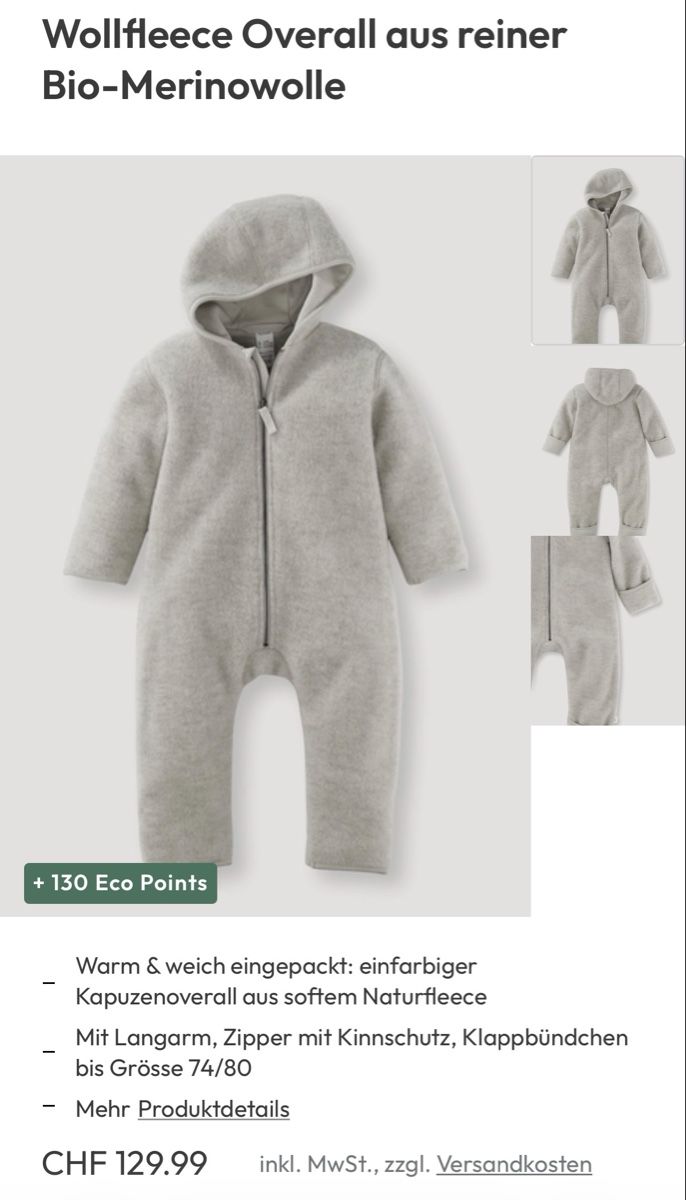 Completi: Hessnatur Woolwalk Overall Gr. 86/92 – Usato da Mühlau venduto da mat_zzj2 3