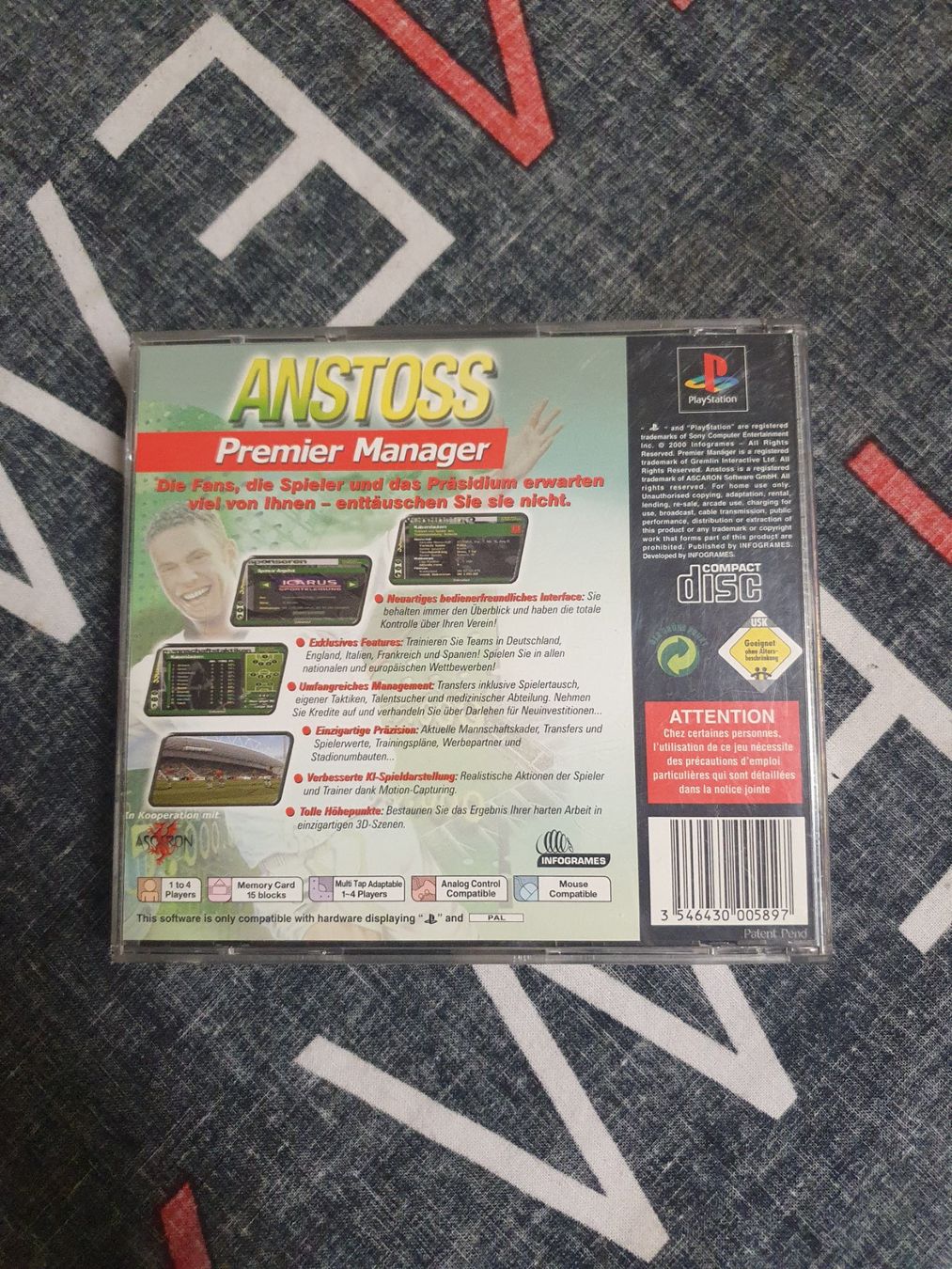 Sony Giochi: Anstoss Premier Manager PlayStation 1 – Usato da Herznach venduto da _.Puch._ 1