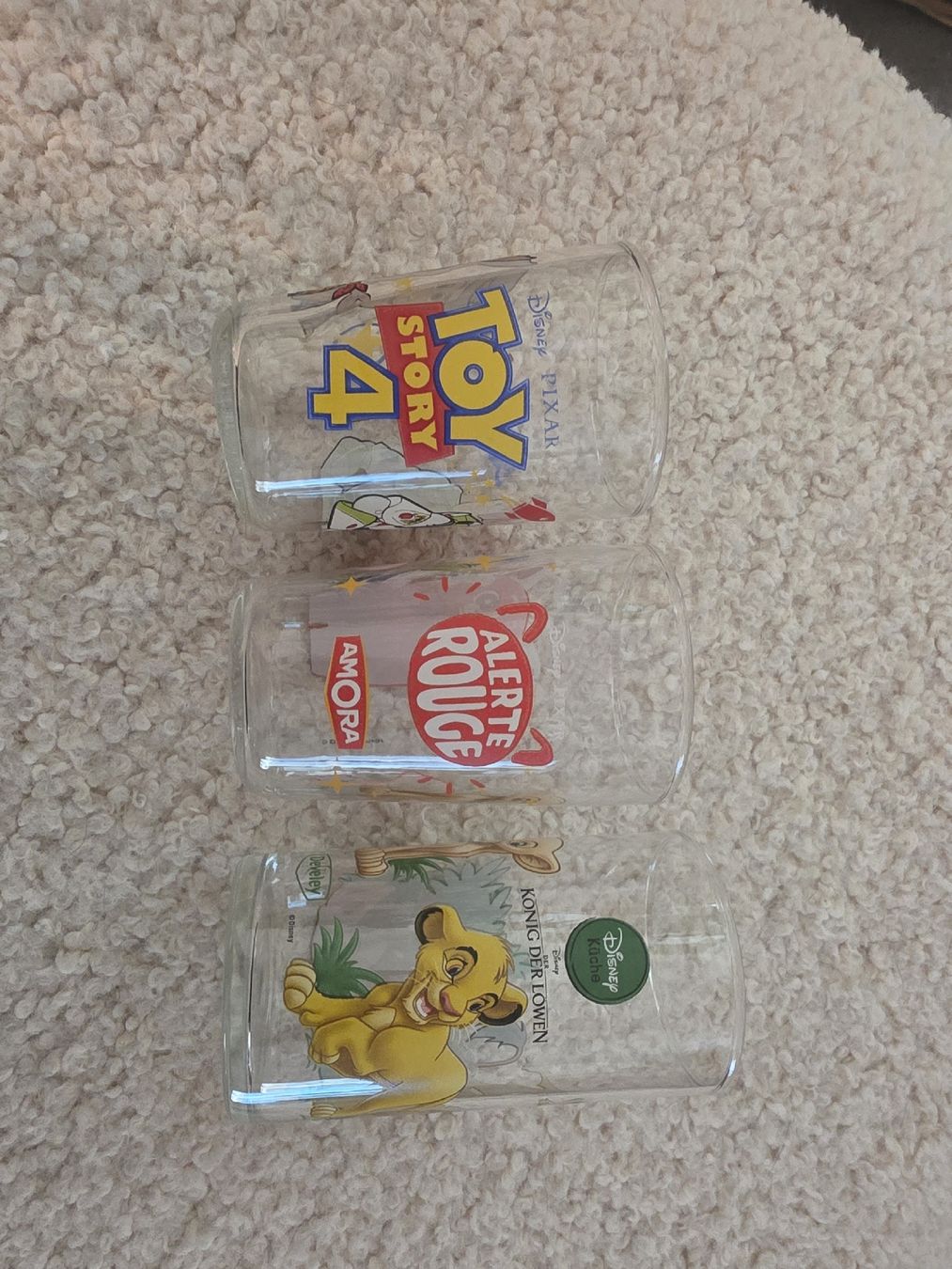 Disney Gläser: 3 Disney Kindergläser – Gebraucht aus Zweidlen von VG159 1