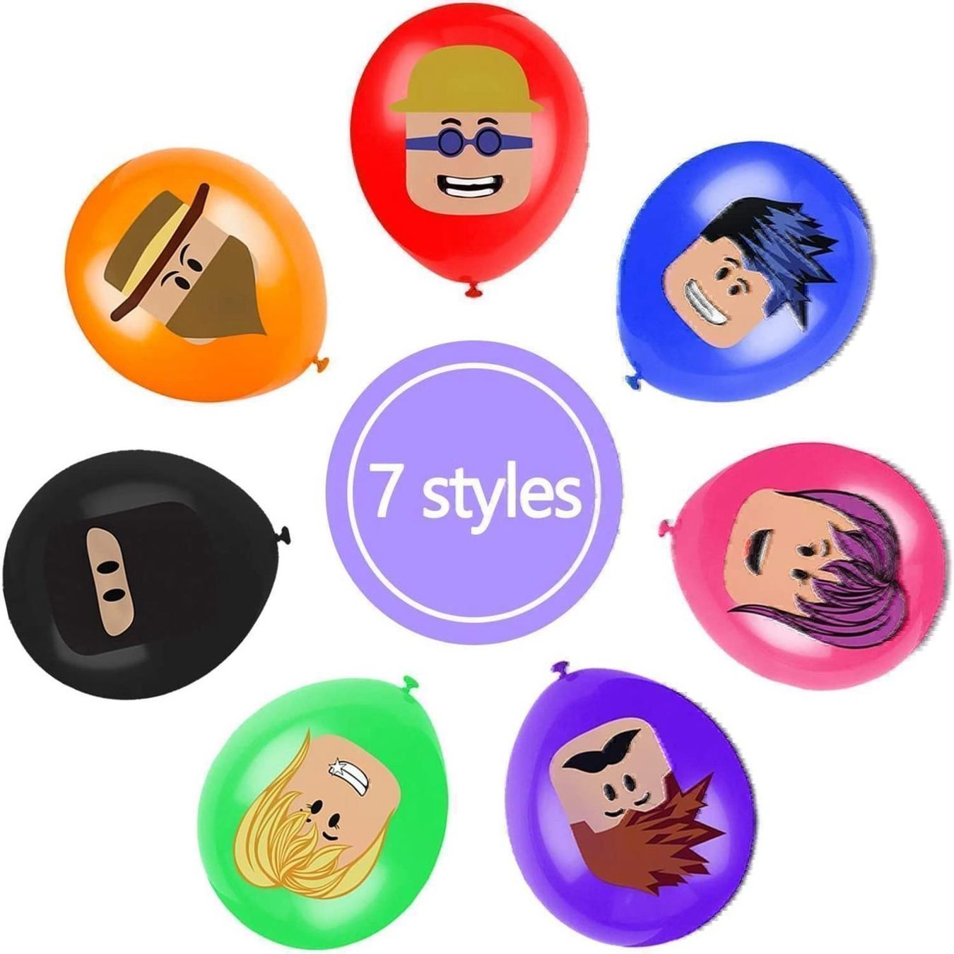 Tutte le decorazioni: 21 x Ballon Roblox Latex – Nuovo e nell'imballaggio originale da Gurmels venduto da Swisspod 1