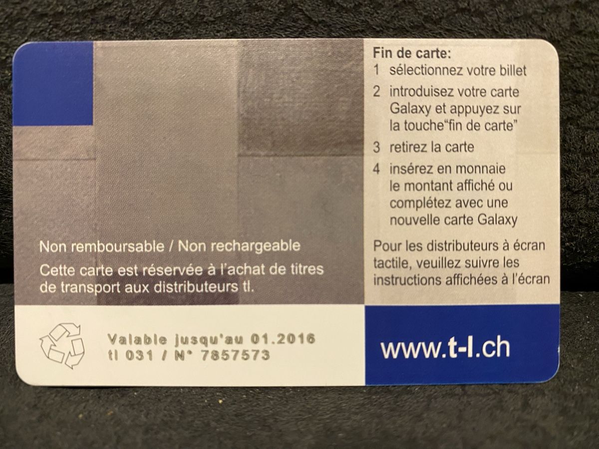 Schede telefoniche: Carte TL 031 – Usato da Lausanne venduto da babacard10 1