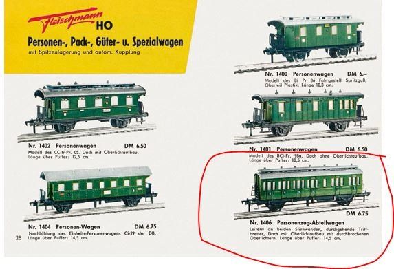 Fleischmann Modellini di ferrovie: Fleischmann H0: Personenzug Abteilwagen – Usato da Niederhasli venduto da rail-duerst 5