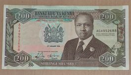 Banknote Kenya 200 Shillings, 1992