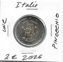 2 euro Italie 2026 Pinocchio