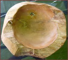Rustikale Holzschale, Unikat, ca. 40cm Durchmesser