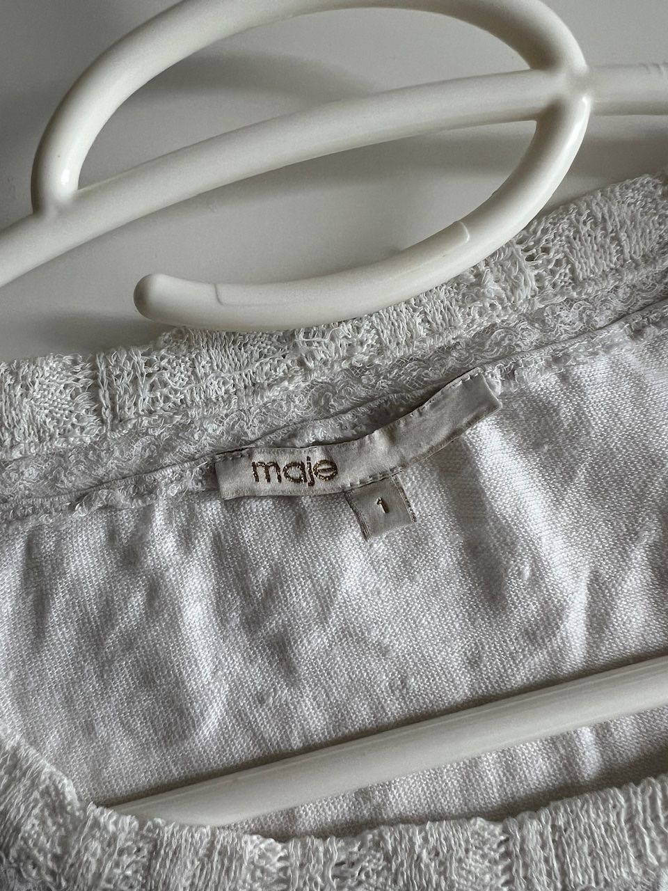 Maje T-Shirts: T-shirt Maje - taille 1- Lin – Gebraucht aus Neuchâtel von kat_n6gp 3