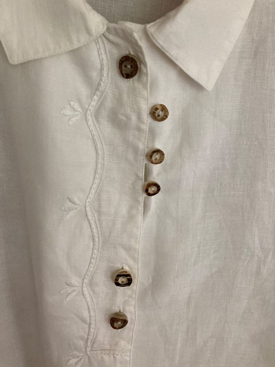 Camicette: Trachtenbluse Leinen Gr. 46/XL – Nuovo (secondo la descrizione) da Rickenbach ZH venduto da Vanijo 1