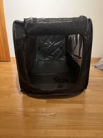 Praktische, schwarze Hunde Transportbox, Top Zustand!