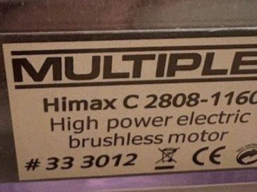 Multiplex Motori: Brushless Motor Himax C 2808-1160 – Nuovo e nell'imballaggio originale da Würenlingen venduto da Delfinli1