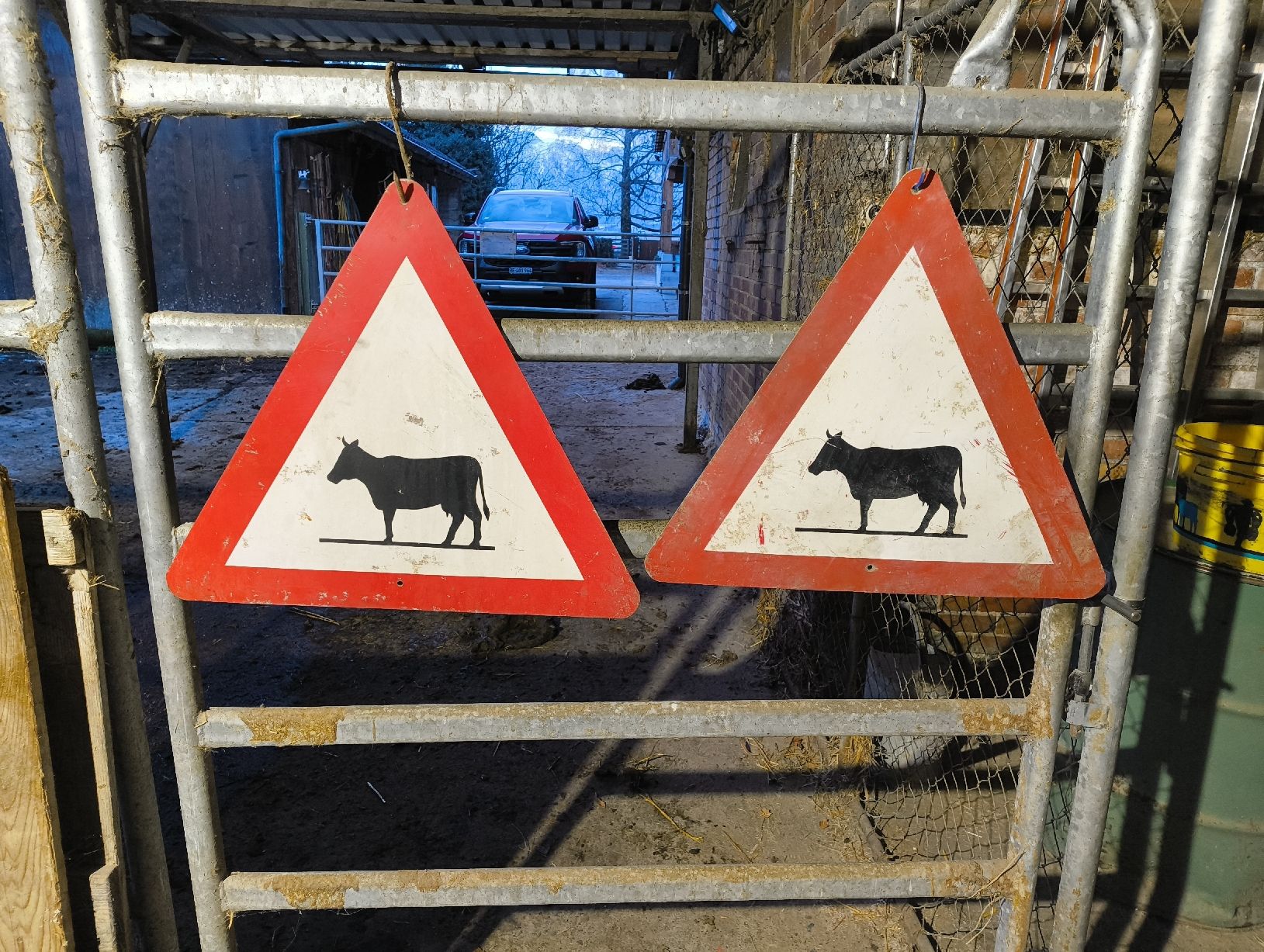 Insegne: Tierschild Vorsicht – Usato da Kirchenthurnen venduto da ueli1307