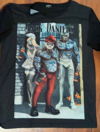 Herren T-Shirt Jack Daniel's Grösse XL schwarz. Schlümpfe