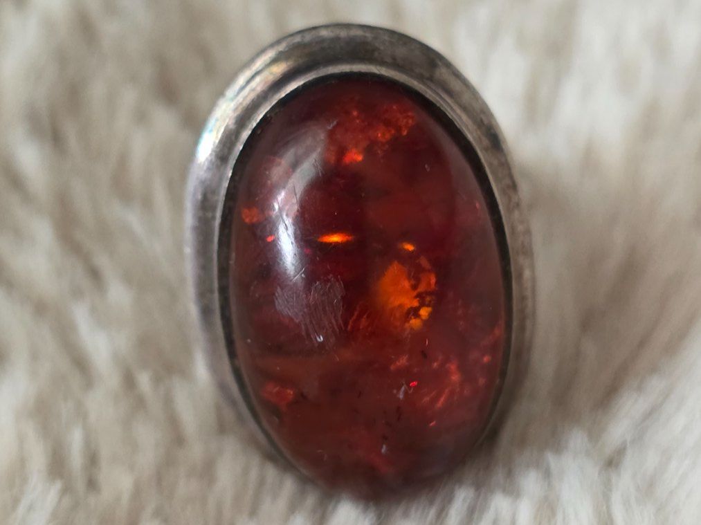 Ringe: Vintage Silberring Bernstein – Gebraucht aus Wittenbach von rose_rosi 1