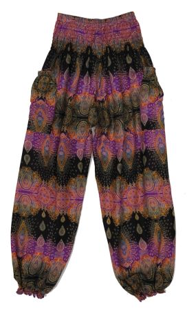 Pumphose Sommerhose Pluderhose Festival Hose aus Viskose