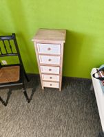 Holz Nachtkästli, Shabby Chic Look - 5 Schubladen!