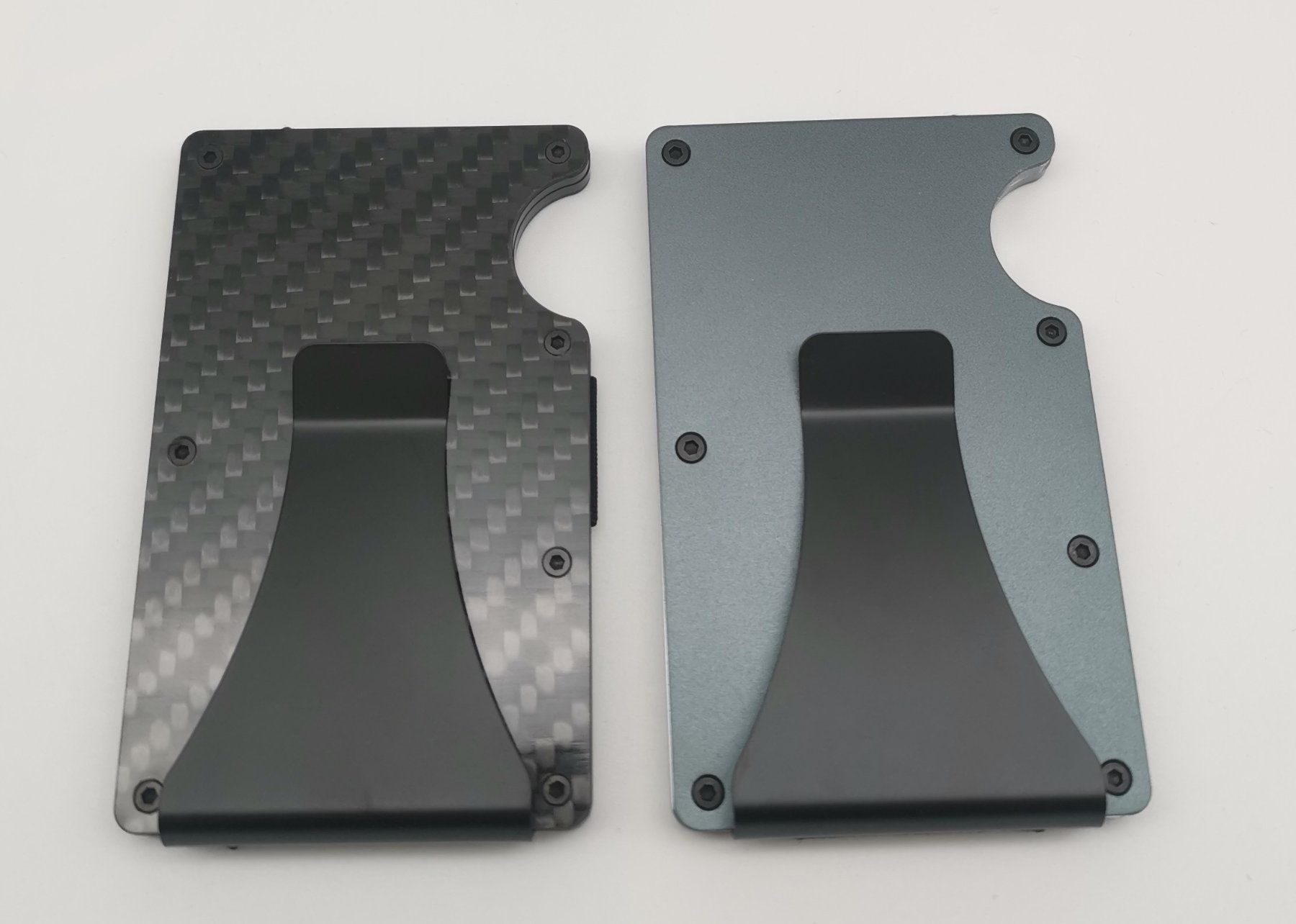 Brieftaschen: Slim Wallet / Kartenetui / Brieftasche - Aluminium / grau – Neu (gemäss Beschreibung) aus Niederglatt ZH von K1r7 6