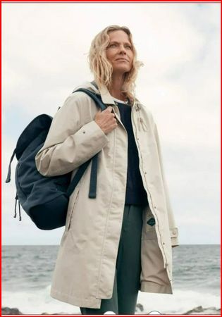 Damen leichter Regenmantel beige Grösse M top Zustand