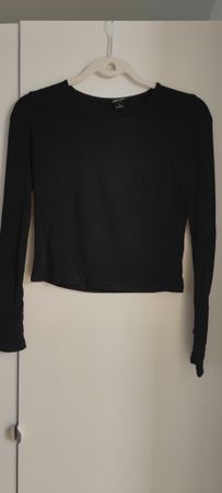 Schwarzes Glitzer Shirt von Monki in Gr. S