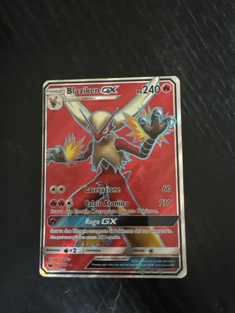Pokémon Carte collezionabili: Blaziken GX (CES 153) Celestial Storm  – Usato da Davesco-Soragno venduto da luiginix3939