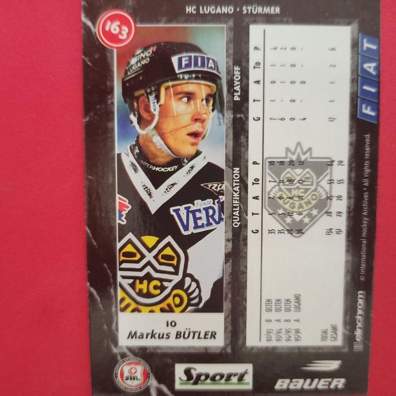Carte collezionabili: Markus Bütler - HC LUGANO - 1996/97 – Usato da Dübendorf venduto da kb86_MOVIE 1