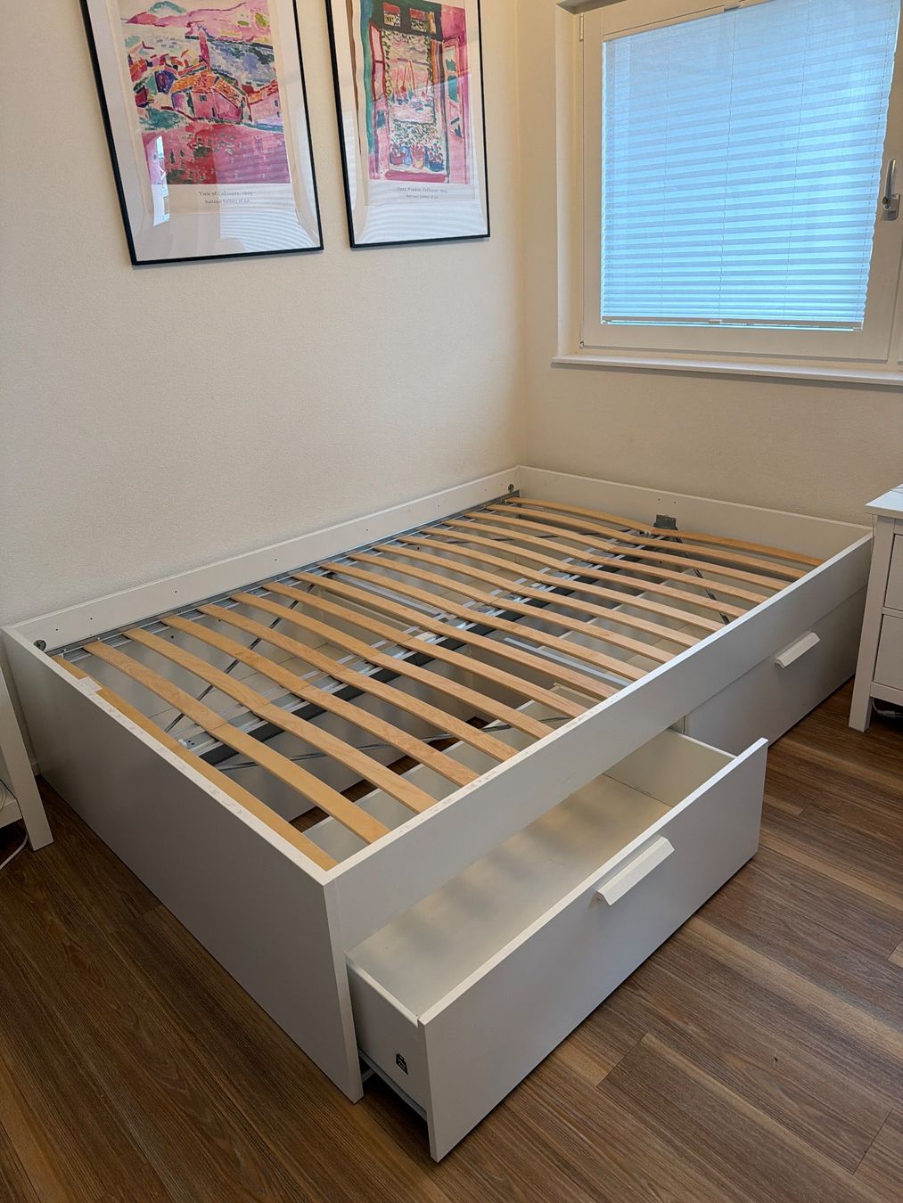 Letti: Bett mit Schubladen Weiss 146x200 cm – Usato da Horgen venduto da Muxi2004