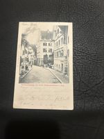 St. Oswaldgasse mit neuem Knabenschulhaus in Zug 1900