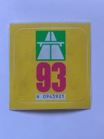 Autobahnvignette 1993