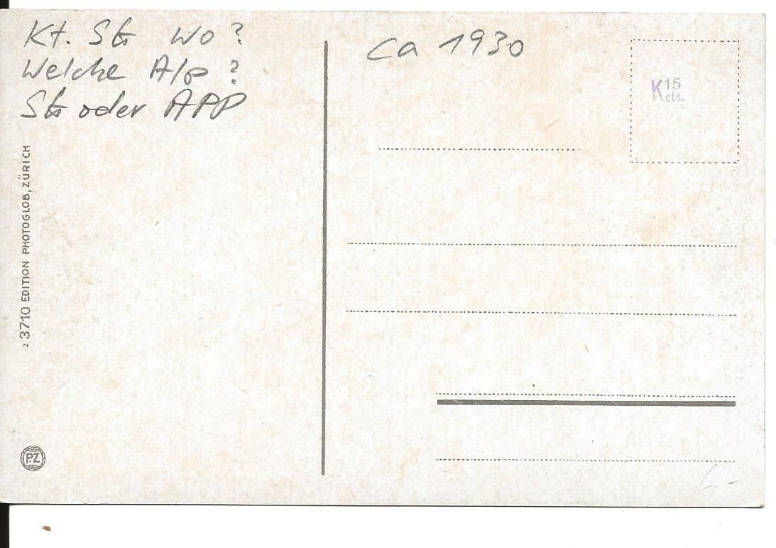 Cartoline postali: Alpauffahrt SG oder APP? 1930 wer kennt das wo ist das ? – Nuovo (secondo la descrizione) da Ennetmoos venduto da Ambuman 1