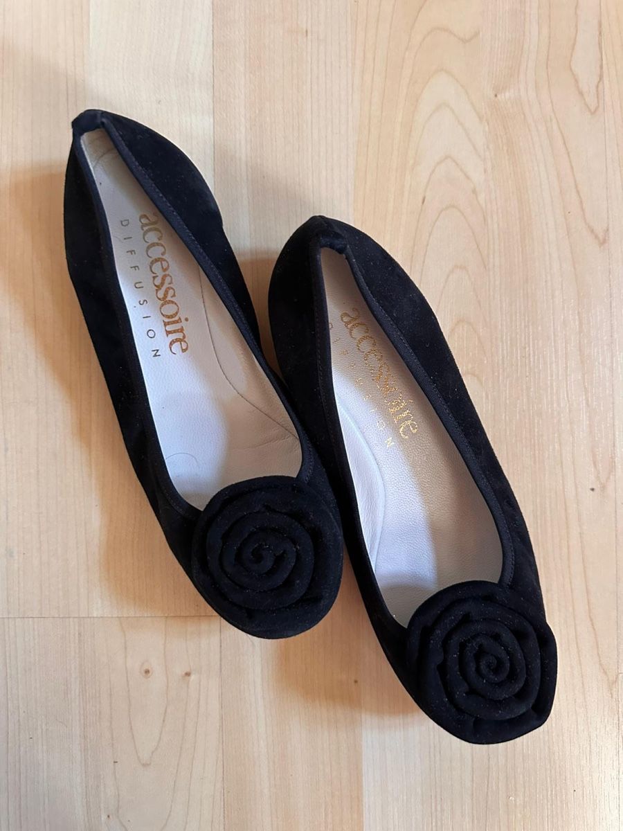 Scarpe da donna: Ballerines noires Accessoire Diffusion en cuir – Nuovo (secondo la descrizione) da Villeneuve VD venduto da tat_9fhl 2