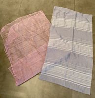 2 Schals, rosa und blau, transparent, Frühling 🌸