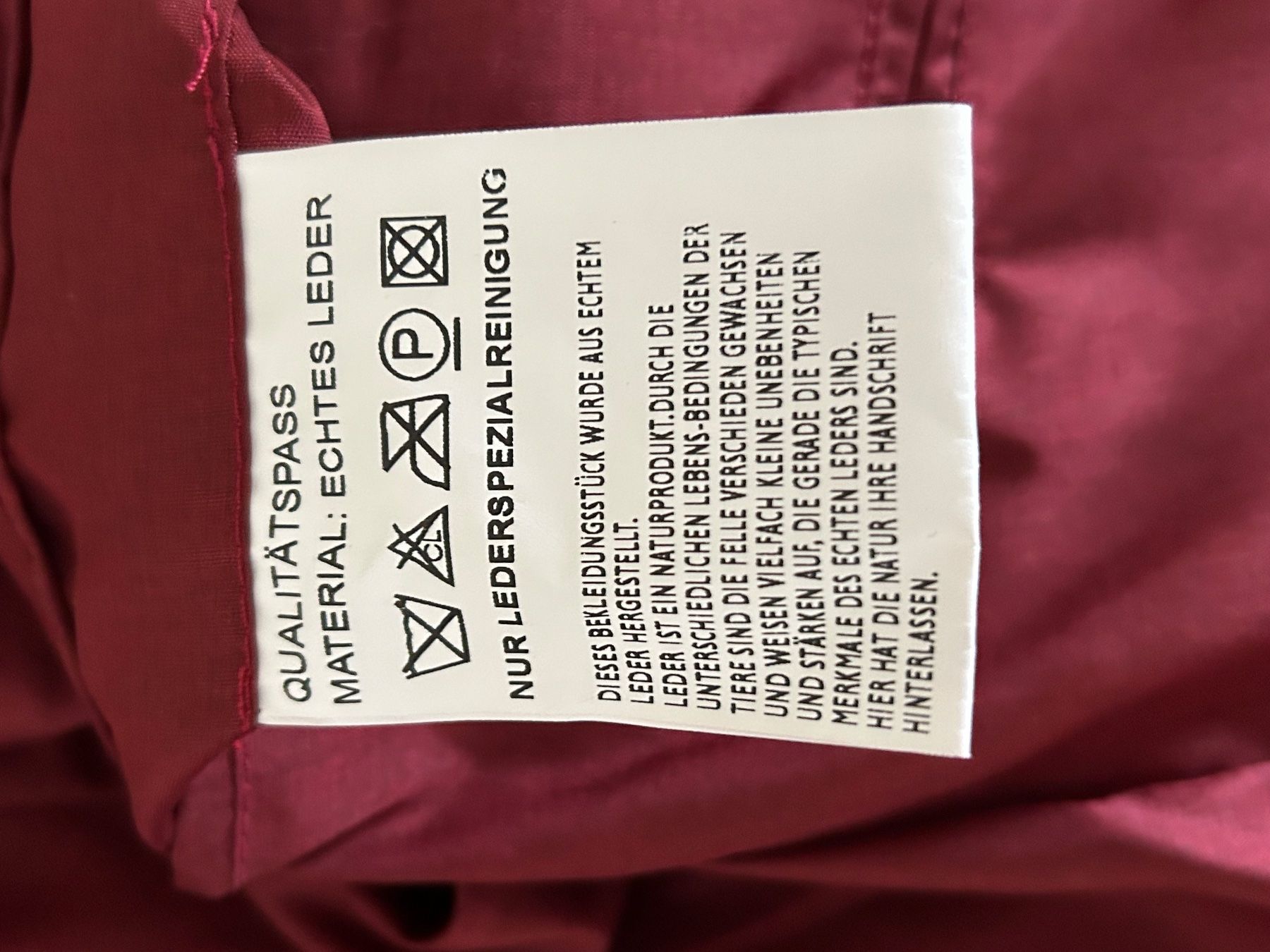 Giacche: Lederjacke rot Grösse 38 – Usato da Olten venduto da Pablo7 8