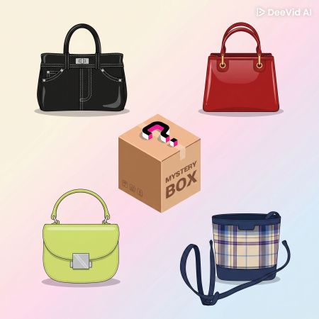 Mistery box mit einer neuen Tasche im Inneren (unbenutzt)