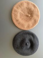 Chic Winter Berets Set 6-12M Brown & Black, Wool Blend Style