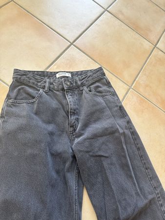 Jeans pull and bear noir/gris