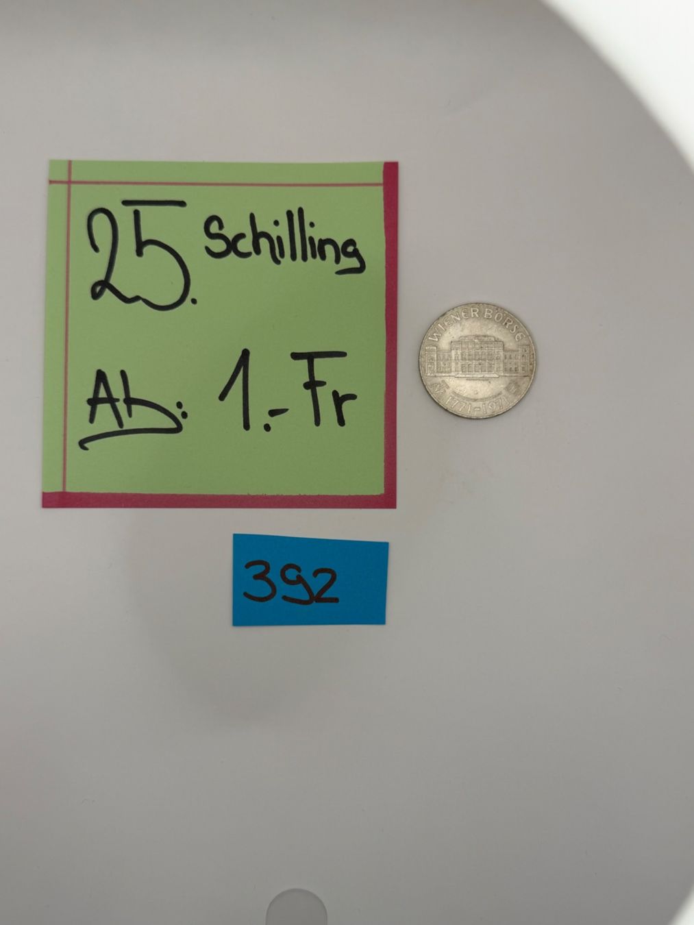 Tutti le monete: 25 Schilling Ab: 1.- Fr. – Usato da Engi venduto da kasi09