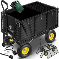 Bollerwagen Gartenkarre 550kg schwarz