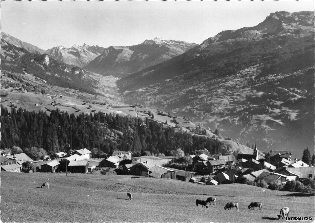 Ansichtskarten: Pany GR // Dorf 1962 – Gebraucht aus Basel von intermezzo12