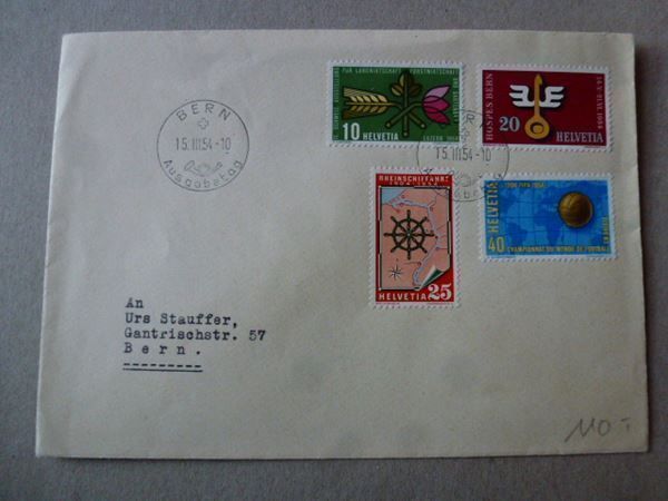 Tutti i francobolli: FDC 1954 ++ Znr. 316 - 319 – Usato da Walkringen venduto da Casablanca777