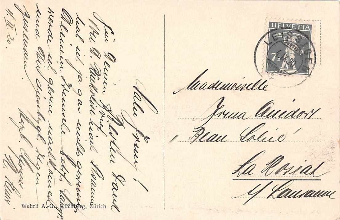 Cartoline postali: 2x GRUSS aus LEISSIGEN BE 1920 + 1925 – Usato da Lufingen venduto da Rac0 1