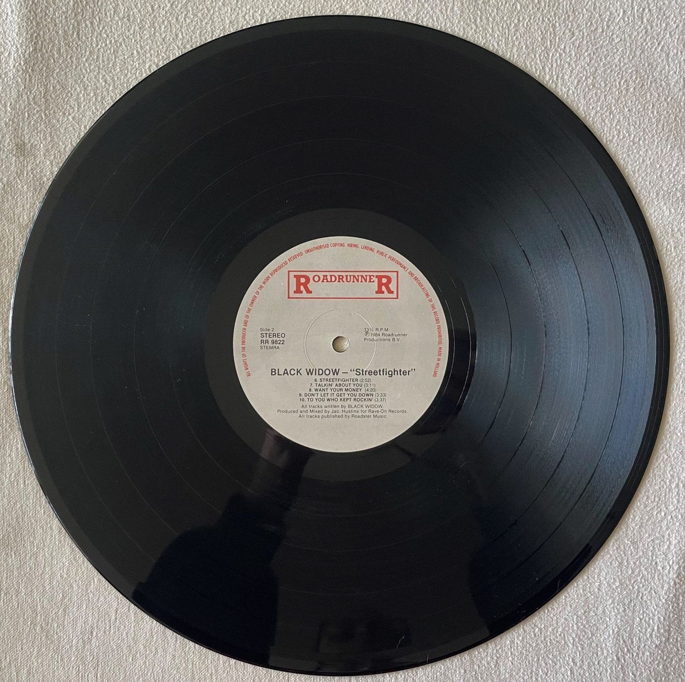 Dischi in vinile: Black Widow - Streetfighter - LP - 1984 - First Press – Usato da Uster venduto da Zardodel 3