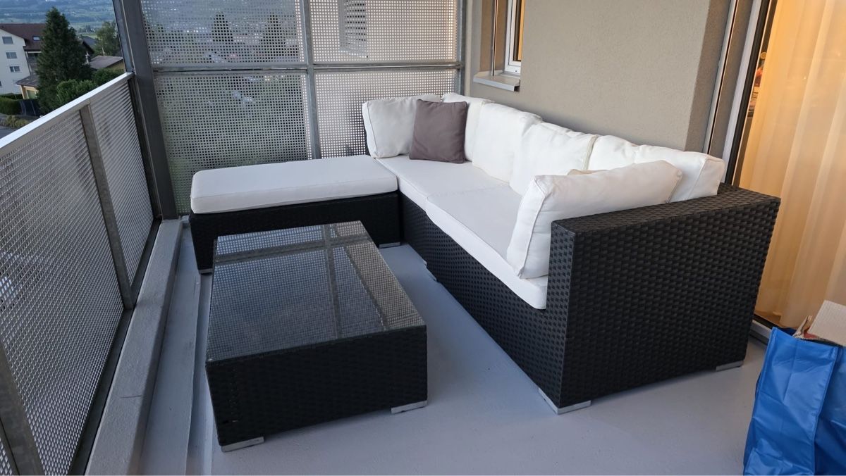 Viplounge Divani: Milano Balkon Lounge Set schwarz VIP Lounge – Usato da Reichenburg venduto da ibiza18 6
